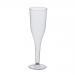 Champagneglas (glas o fot sitter ihop) i polystyren plast, engångs. Högsta kvalité, 10 pack
