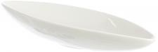 Skål - Porslinsskål, båtformad 49 cm vitt porslin